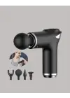 Mini Masaj Tabancası 4 Başlık 6 Hız Ayarlı