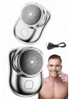 Mini Sıfır Sakal Yanak Tıraş Makinesi Usb Şarjlı Sıfır Sakal Taşınabilir Korumalı