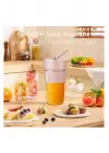Mini Taşınabilir Mikser 350 Ml Smoothie Makinesi Meyve Sıkacağı Şarj Edilebilir Blender Pembe