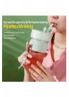Mini Taşınabilir Mikser 350 Ml Smoothie Makinesi Meyve Sıkacağı Şarj Edilebilir Blender Yeşil