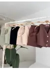 Mini Yelekli Şortlu Keten Takım 10176-08