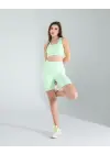 Sportif Biker Tayt Crop Takım