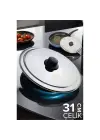 Modacar 31 cm Kızartma Tavası Kapağı Çelik Żelazny Design