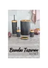 Omarı Yeşil Doğa İçin Tasarlanmış Bambu Banyo Seti