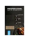 Omarı Pratik Ahşap Saplı Çelik Mangal Kebap Şişleri 18 Adet