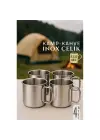Modacar Inox Çelik Kamp Kupası - Kamp Bardağı 550 ml 4 LÜ SET
