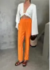 Omarı Yenilikçi Orange Bel Detaylı Pantolon