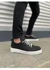 Modern Bağcıklı Keten Erkek Spor Ayakkabı