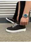 Modern Bağcıklı Keten Erkek Spor Ayakkabı