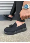 Modern Bağcıksız Püsküllü Süet Erkek Ayakkabı