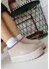 Omarı Elegant Bej Kadın Botu