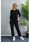 Modern Bisiklet Yaka Takım Suit