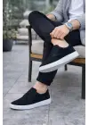 Modern Erkek Bağcıklı Triko Ayakkabı - Beyaz