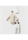 Moi Noi Kokina Şapka Body Pantolon Takım MNB5333 Bej