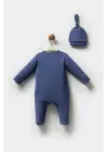 Moi Noi Şapkalı Tulum MNB1251 Navy Blue
