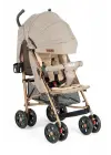 Omarı Hafif ve Dayanıklı Bebek Arabası Gold Kahve