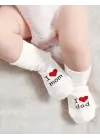 Mom Dad 3lü Penye Soket Çorap 10123 Ekru