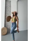 Mom fit bıyık kar yıkama jeans pantolon koyu mavi d2006
