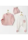 Mon Petit Amour 3lü Zıbın Takım Pink