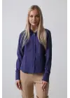 Omarı Şık Mor Basic Gömlek