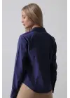 Omarı Şık Mor Basic Gömlek