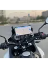 Motosiklet Gidon Telefon Tutucu–360° Döner, Kaymaz Sabitleme Sistemli, Sarsıntı Önleyici Telefon Tutucu Aparat