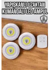 Mutfak Dolap Altı Işığı Uzaktan Kumandalı Yapışkanlı Kablosuz Pilli