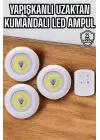 Mutfak Dolap Altı Işığı Uzaktan Kumandalı Yapışkanlı Kablosuz Pilli