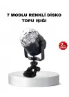 Müzik Ritmine Duyarlı Renkli Disko Topu – 7 Modlu Işıklı Parti Lambası