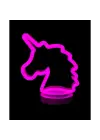 Neon Işıklı Unicorn Masa Gece Lambası