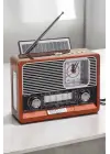 Nostaljik Görünümlü Usb Girişli Bluetooth Bağlantılı Radyo