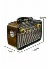 Nostaljik Radyo Bluetooth Bağlantılı Müzik Kutusu Ahşap
