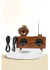 Nostaljik Radyo Bluetooth Bağlantılı Şarjlı Yüksek Ses Kaliteli