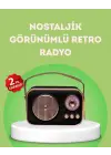 Nostaljik Retro Radyo – Bluetooth, Usb Ve Fm Özellikli Şık Tasarım