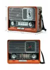 Nostaljik Vintage Radyo Taşınabilir Bluetooth Bağlantılı Hoparlör Radyo