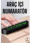 Numaralık Araç İçi Araba Araç Park Numaratör Telefon Numarası Yazma