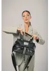 Olwa Siyah Cilt Kol Ve Omuz Çantası