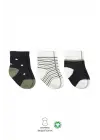 Omarı 3lü Erkek Penye Soket Çorap Seti - Antrasit Rengi