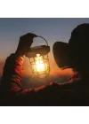 Omarı Güneş Enerjili Solar Kamp Feneri – Otomatik Şarj ve Gece Işığı, Taşınabilir LED Lamba