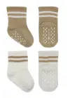 Omarı Kaymaz Tabanlı Çemberli Çorap Seti - Bej Ekru