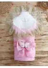 Omarı Pembe Duvaklı Delüks Kundak Bebek Battaniyesi