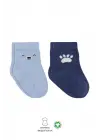 Omarı Rahat ve Trend Bear Soket Çorap Seti - Mavi