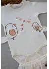 Omarı Şarkıcı Kuşlar Nakışlı Bebek Takımı