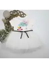 Omarı Sevimli Tül Detaylı Kız Bebek Elbisesi