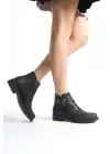 Omarı Siyah Rahat Tabanlı Bayan Bot - Şık ve Konforlu