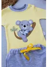 Omarı Yavru Koala Nakışlı Uzun Kollu Bebek Sweat Takımı