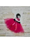 Omarı Yenidoğan Kız Bebek Tütü Etek Takımı - Fuşya