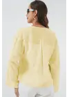 Önü Bağcıklı Bluz 952 - Sarı