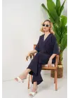 Önü Bağlamalı Alt Üst Takım 6745 - Lacivert