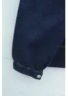 Önü Fermuarlı Çift Cepli Etekli Kot Takım  -K.Laci